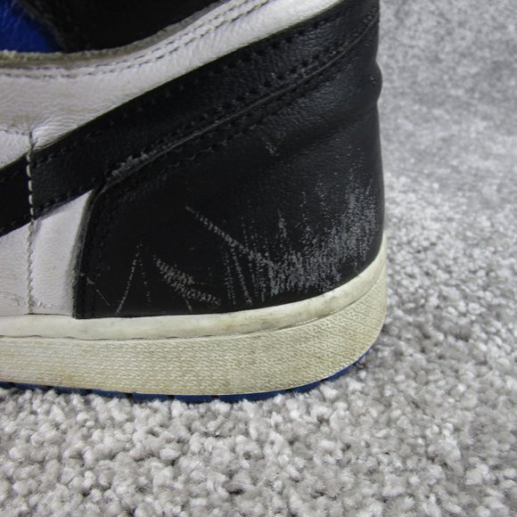 Jordan 1 Retro High Royal Toe Mens Size 14 Blue Black 555088-041 *Beaters main image 9
